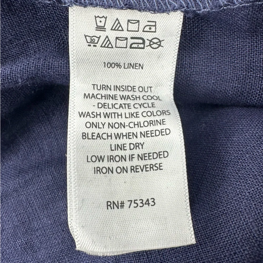 Nicole Miller Linen Navy Utility Joggers Pants XS - Picture 7 of 12